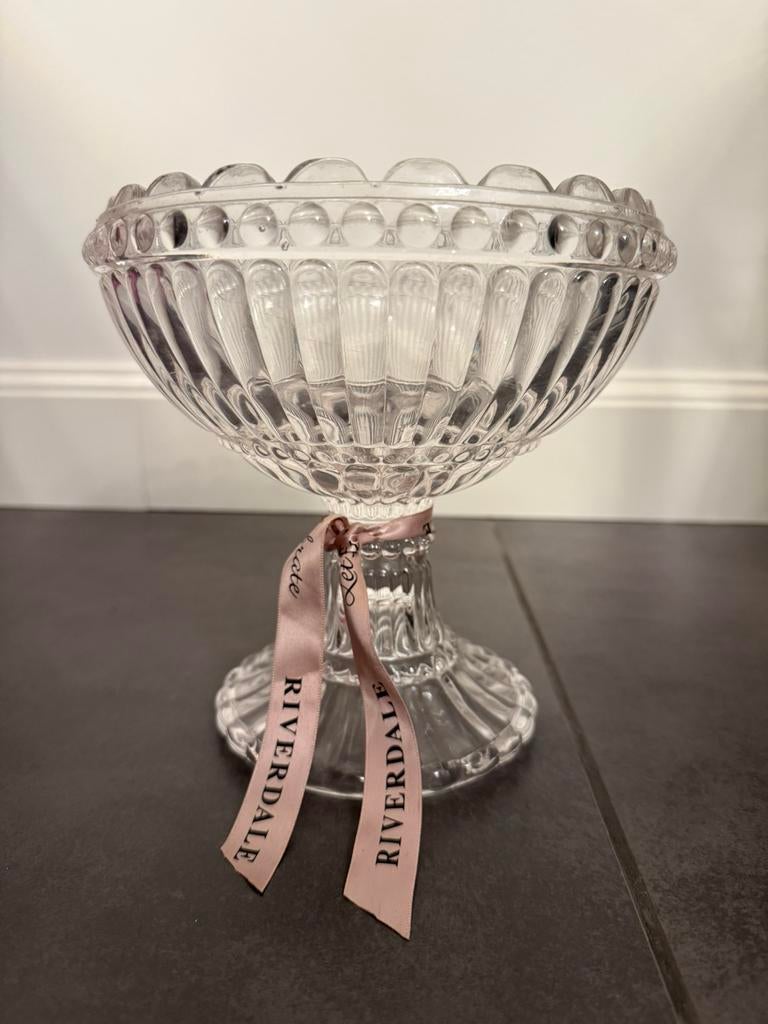 Riverdale schaal, Ophalen, Zo goed als nieuw, Rond, Glas