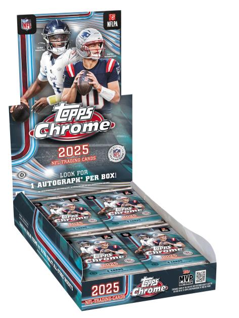 2025 Topps Chrome Football (NFL) - Hobby Box, Ophalen of Verzenden, Nieuw, Boosterbox, Foil