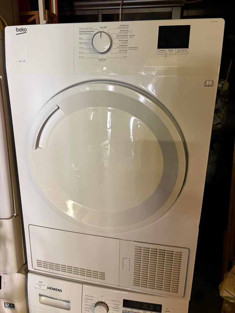 Beko 7kg condens droger ken eventueel bezorgd worden., Ophalen, 6 tot 8 kg, Minder dan 85 cm, Anti-kreukfase