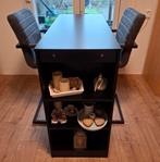 Hoge eettafel met 2 krukstoelen - Zo goed als nieuw, Huis en Inrichting, Ophalen, Zo goed als nieuw