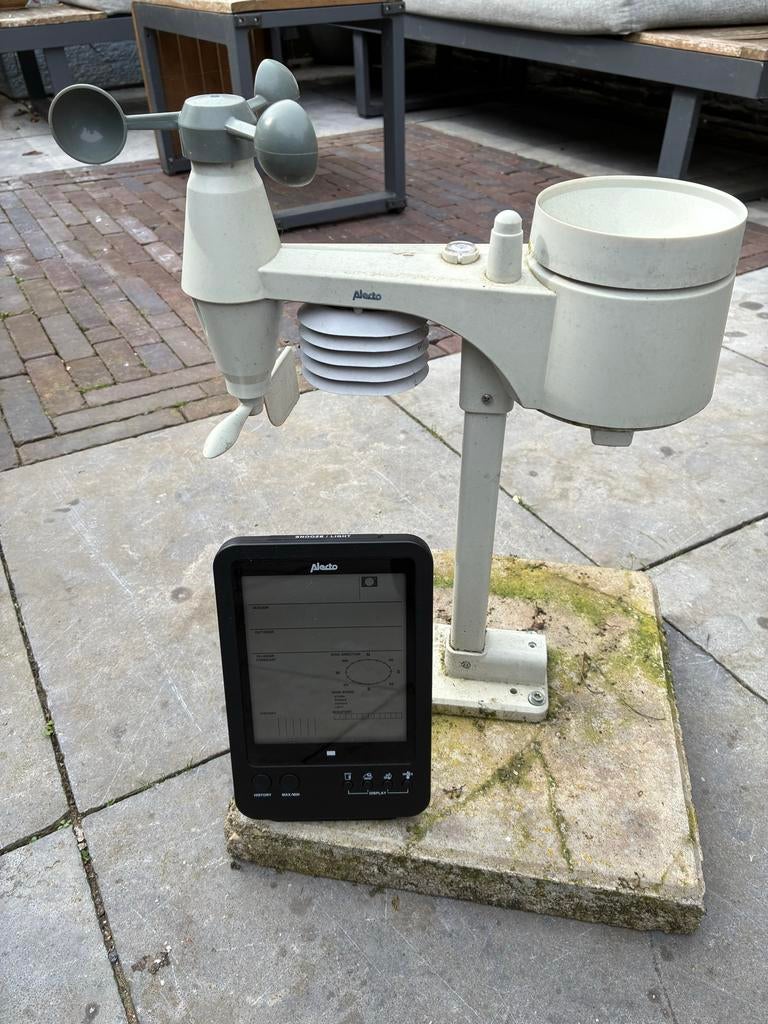 Alecto WS-4700 Weerstation met Buitenunit, Audio, Tv en Foto, Weerstations en Barometers, Ophalen, Gebruikt, Weerstation