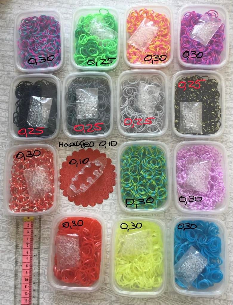 Elastiekjes loom haakjes nw, Ophalen of Verzenden, Nieuw