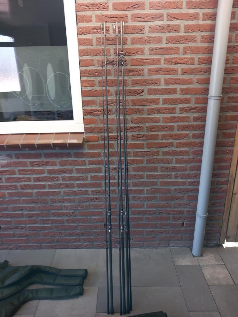 3 Zo goed als Nieuwe 12ft Shimano TX2 Karperhengels., Ophalen, Zo goed als nieuw, Werphengel