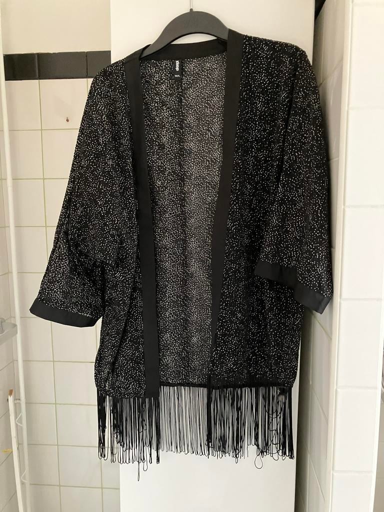 Kimono vest jasje Eksept mt S-M, Ophalen of Verzenden, Zo goed als nieuw, Zwart