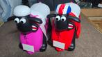 Shaun het Schaap koffer - roze en rood-wit-blauw, Wieltjes, Gebruikt, Hard kunststof, Minder dan 50 cm