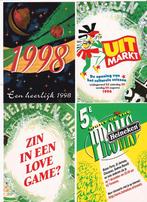 4x Heineken reclamekaarten 1996/1998 voor € 3,50, Verzenden, Nieuw, Overige typen, Heineken