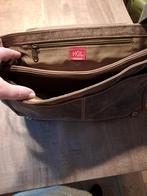 Vintage HGL Germany leren schoudertas, Overige merken, Gebruikt, 25 tot 40 cm, Ophalen of Verzenden