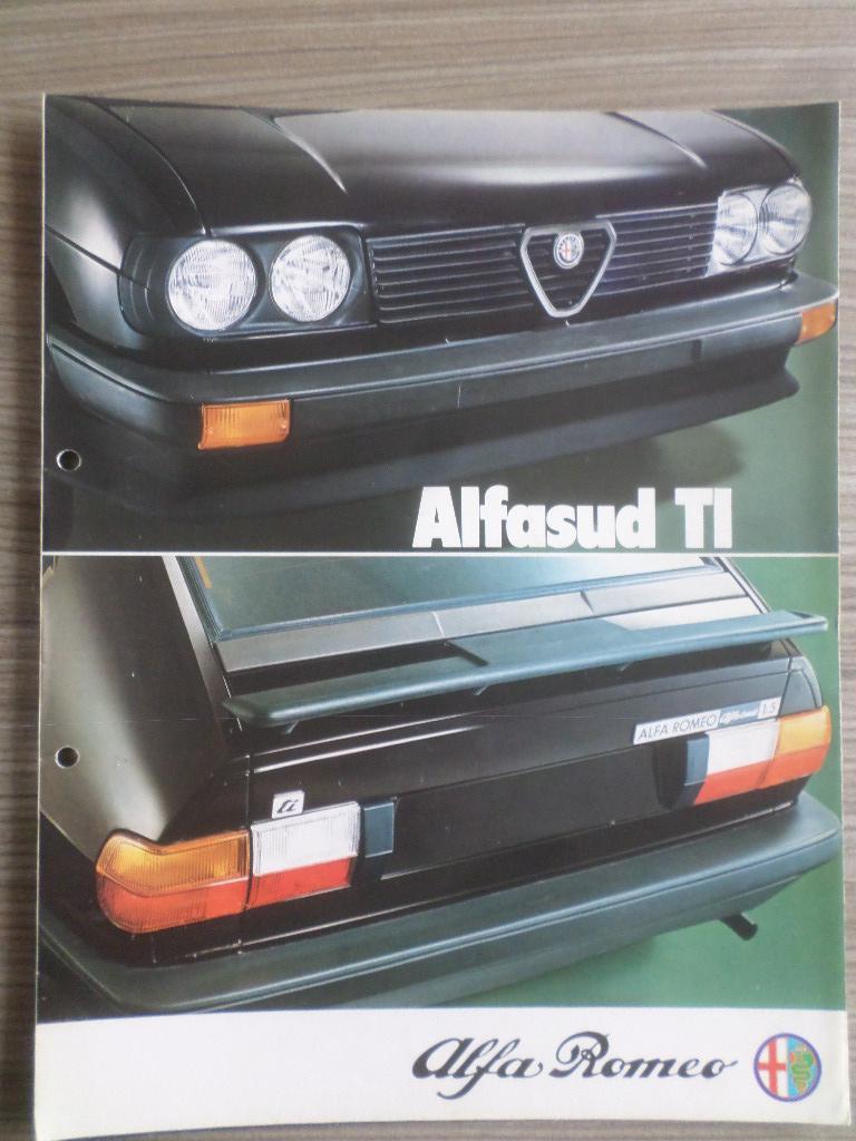 Alfa Romeo Alfasud Ti 1.3 & 1.5 1980 Brochure, Ophalen of Verzenden, Zo goed als nieuw, Alfa Romeo