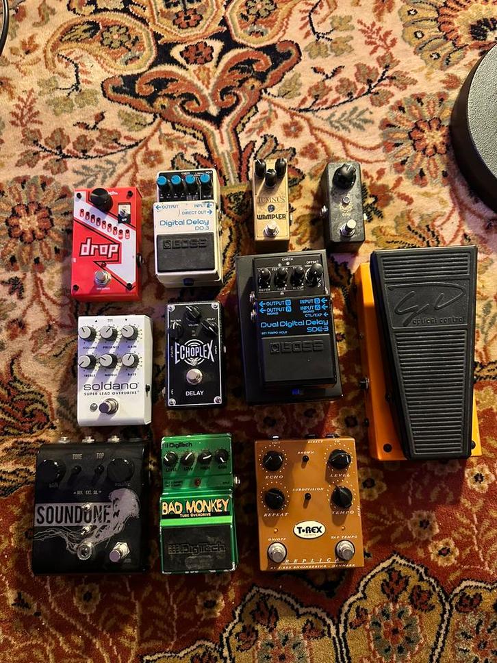 Diverse pedalen: Soldano, Analogman, Boss, T-Rex, MXR,, Muziek en Instrumenten, Effecten, Zo goed als nieuw, Ophalen of Verzenden