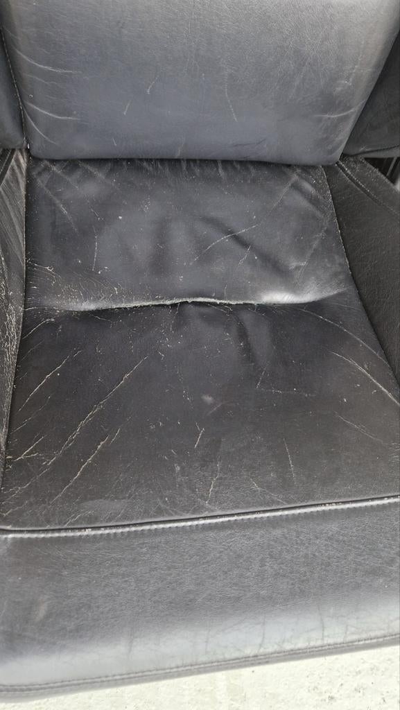 Zwarte lederen autostoelen voor Peugeot 306 cabriolet, Auto-onderdelen, Interieur en Bekleding, Ophalen