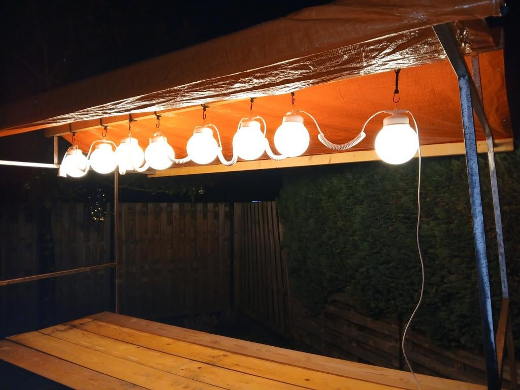 Parasol/partytent / marktkraam verlichting, Ophalen, Kunststof, Minder dan 50 watt, Hanglamp