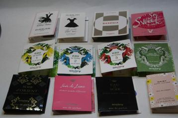 12 Staaltjes dames parfum van heel bekende merken, nieuw beschikbaar voor biedingen