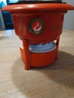 Rood emaille Haller petroleumstel met reserve lont, Antiek en Kunst, Antiek | Emaille, Ophalen of Verzenden