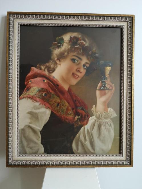 schilderij Joseph Lieck, Huis en Inrichting, Woonaccessoires | Schilderijen, Tekeningen en Foto's, Nieuw, Overige typen, Minder dan 50 cm