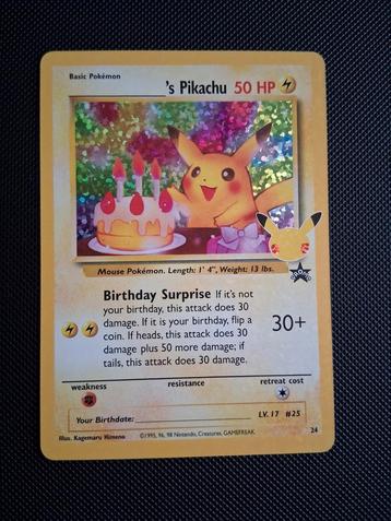 Birthday Pikachu 24 - Celebrations beschikbaar voor biedingen