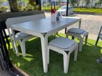 Weltevree Bended buitenset – showroommodel, 4 zitplaatsen, Aluminium, Zo goed als nieuw, Tuinset