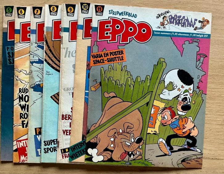 Eppo stripweekblad - 13 nummers uit 1982, Verzamelen, Tijdschriften, Kranten en Knipsels, Tijdschrift, 1980 tot heden, Ophalen of Verzenden