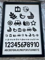Leuke poster voor kinderkamer zwart wit, Ophalen, Gebruikt, Wanddecoratie