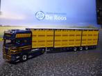 WSI Scania R 500 met veetrailer Dirk Schultz, Hobby en Vrije tijd, Modelauto's | 1:50, Verzenden, Nieuw, Bus of Vrachtwagen, Wsi
