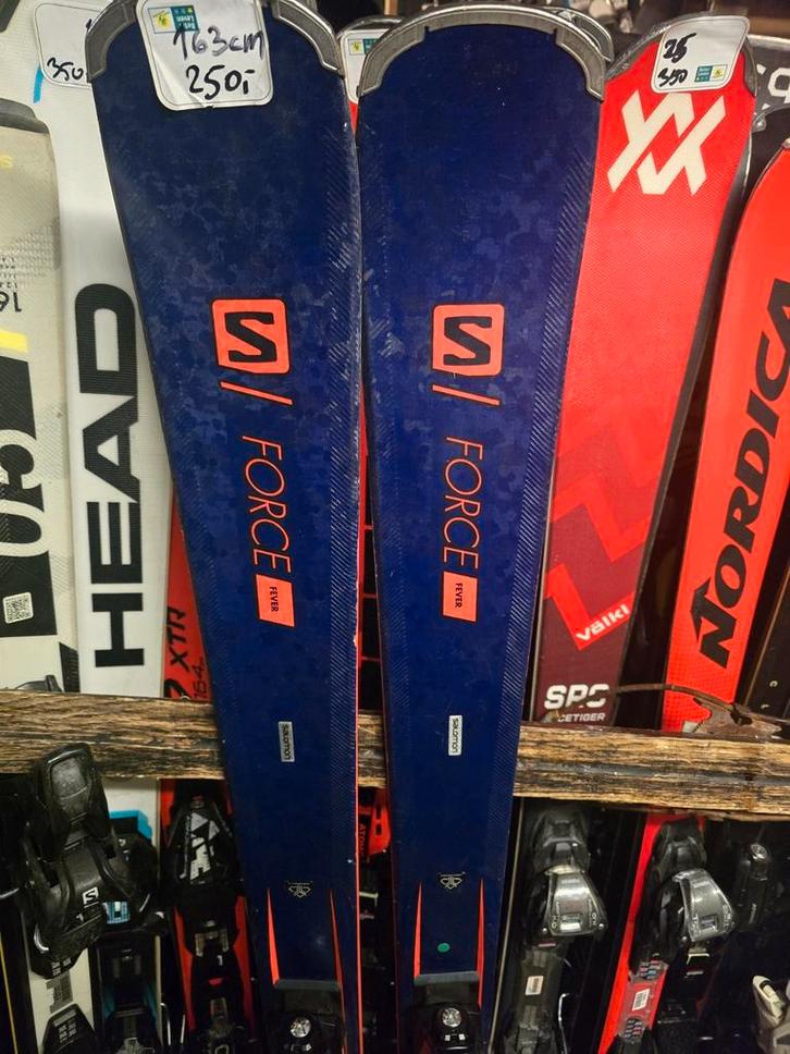 163cm SALOMON S/FORCE FEVER R14M, Sport en Fitness, Skiën en Langlaufen, Zo goed als nieuw, Ski's, Skiën, Salomon, Carve, 160 tot 180 cm