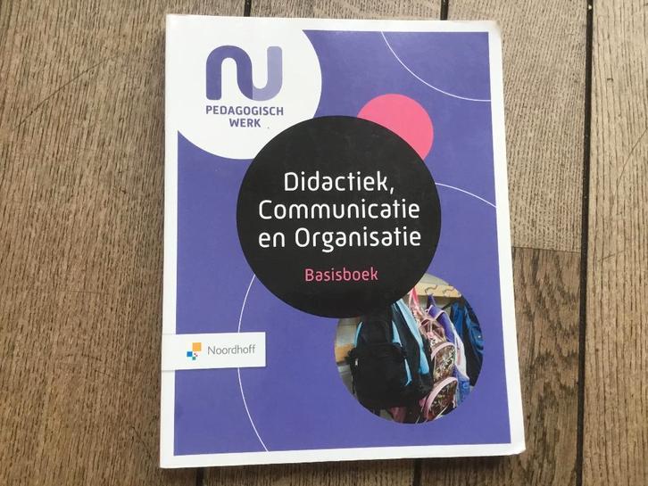 Basisboek Didactiek, Communicatie en Org. 9789001734732, Boeken, Studieboeken en Cursussen, Zo goed als nieuw, MBO, Alpha, Ophalen of Verzenden