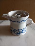 Antieke Spoelkom met Blauw Bloemmotief, Antiek en Kunst, Ophalen of Verzenden
