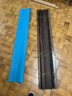 Rolgordijn en houten jaloezie., Ophalen, Gebruikt, 150 tot 200 cm
