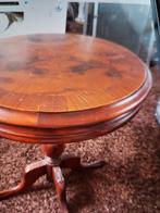 Mahonie tafel bijzettafel rond bieden vanaf 20euro, Ophalen of Verzenden