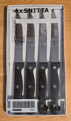 IKEA SNITTA Steakmessen - 4 stuks - Nieuw in verpakking!, Nieuw, Ophalen of Verzenden, Rvs of Chroom, Vaatwasserbestendig