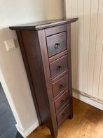 Bruin ladenkastje, Huis en Inrichting, Kasten | Ladekasten, Ophalen, Gebruikt, 5 laden of meer, Minder dan 100 cm