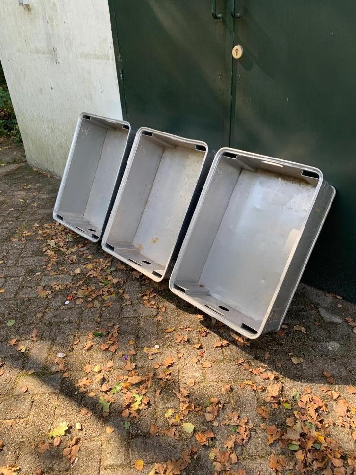 Zagres aluminium bak | 3 stuks, Doe-het-zelf en Verbouw, Kratten en Dozen, Gebruikt, Bak of Kist, 50 tot 75 cm, Minder dan 35 cm