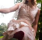 Trouwjurk Linea Raffaelli mt 36/S champagneroze, Trouwjurk, Ophalen of Verzenden, Zo goed als nieuw, Roze