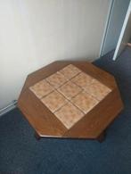 Salontafel met tegelinleg, Ophalen, Gebruikt, 50 tot 100 cm, Eikenhout