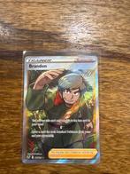 Pokémon TCG - Brandon Full Art Trainer 188/195, Ophalen of Verzenden, Zo goed als nieuw, Losse kaart, Foil