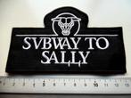 aanbieding €2 Subway to sally shaped patch s252 nieuw, Verzamelen, Nieuw, Kleding, Verzenden