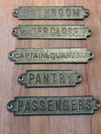 Maritieme Deurplaatjes - Set van 5, Ophalen of Verzenden, Gebruikt