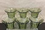 Vintage Leerdam Glas Copier. Thee, Bolw- Kopjes 6 Stuks., Verzenden