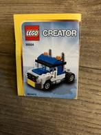 Lego creator 30024 mini truck, Ophalen of Verzenden, Zo goed als nieuw, Complete set, Lego