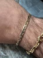 Prachtige 14k gouden Anker armband massief, Sieraden, Tassen en Uiterlijk, Armbanden, Nieuw, Goud, Ophalen of Verzenden