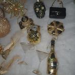 Prachtige Gouden Kerstballen en Accessoires, Diversen, Ophalen of Verzenden