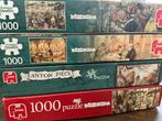 Anton Pieck puzzels 1000 stukjes, Hobby en Vrije tijd, Ophalen, 500 t/m 1500 stukjes, Zo goed als nieuw