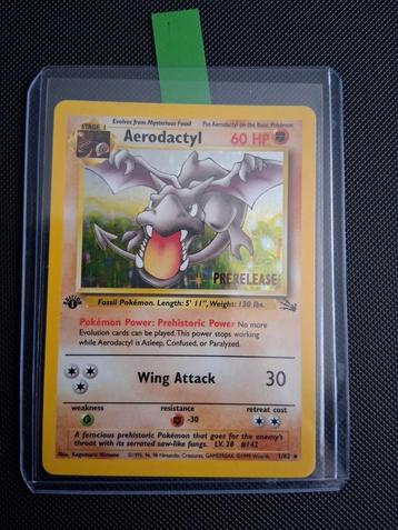 Aerodactyl Prerelease Fossil 1/62 beschikbaar voor biedingen
