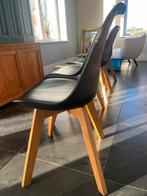 Zwarte kuipstoelen 4 stuks, Gebruikt, Zwart, Vier, Modern
