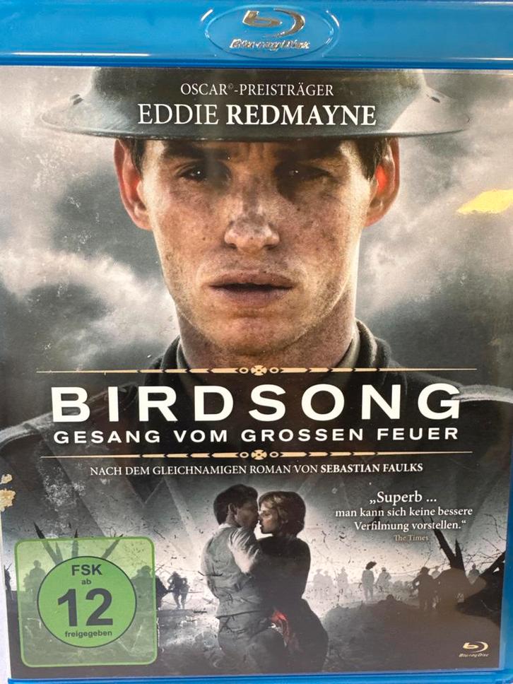 Birdsong Blu-ray - Eddie Redmayne, Cd's en Dvd's, Blu-ray, Zo goed als nieuw, Drama, Ophalen of Verzenden