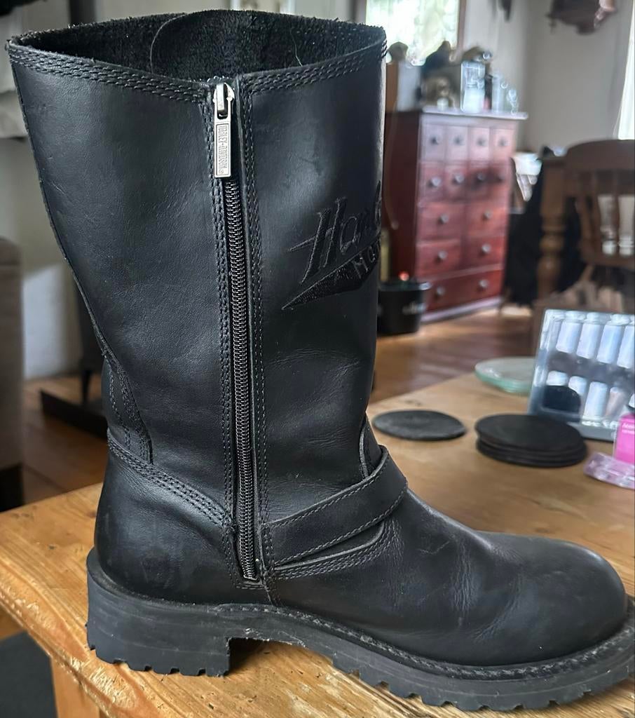 Harley Davidson Laarzen z.g.a.n. maat 43 zwart, Motoren, Kleding | Motorkleding, Ophalen, Tweedehands, Heren, Laarzen