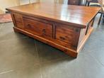 Mooie koloniale teakhouten salontafel – massief & praktisch!, Huis en Inrichting, Tafels | Salontafels, Ophalen, 100 tot 150 cm
