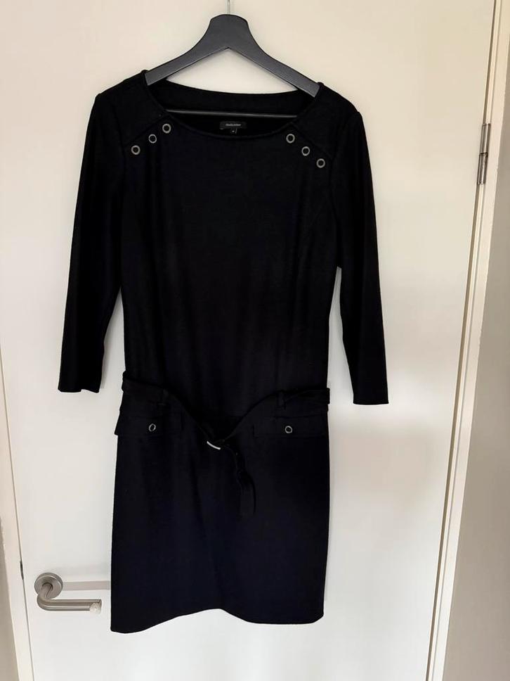 Zwarte Claudia Sträter wollen jurk maat 40, Kleding | Dames, Jurken, Zo goed als nieuw, Maat 38/40 (M), Zwart, Knielengte, Ophalen of Verzenden
