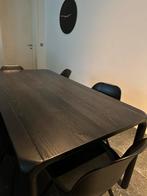 Zgan Zuiver zwarte tafel + 6 stoelen gratis!, Huis en Inrichting, Tafels | Eettafels, Kunststof, Zo goed als nieuw, Vijf personen of meer