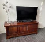 Indonesisch teak/ tv meubel, Ophalen, 100 tot 150 cm, Teakhout, Zo goed als nieuw