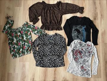 Pakket van 5 blouses en shirts maar 38 beschikbaar voor biedingen